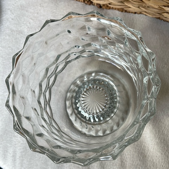 Vintage Fostoria Cubist Footed Compote Dish 6” Round - Picture 6 of 7